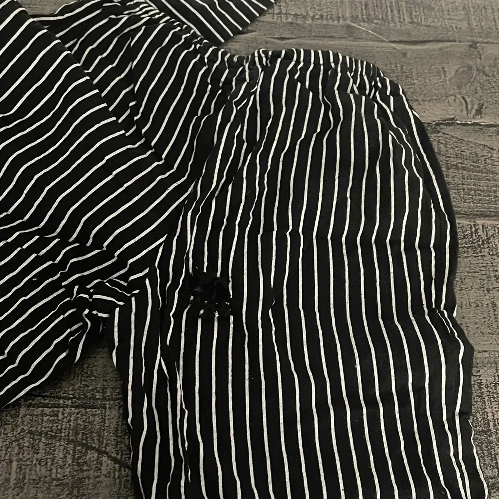 Jack Skellington withered Black and White Striped suit, child’s size Large